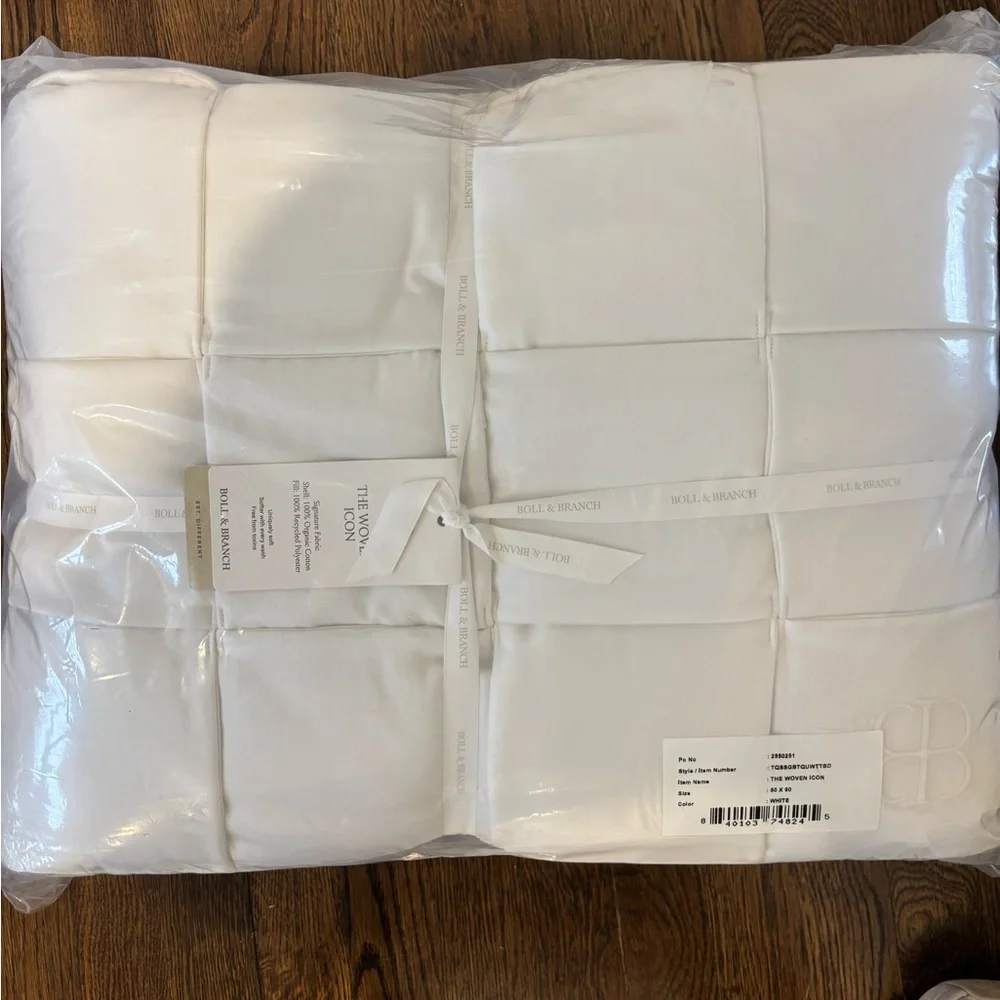 NWT Boll & Branch The Woven Icon Organic Cotton